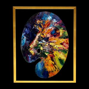 Lion Palette 24 x 17, Framed