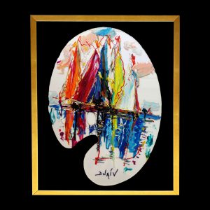 Palette Boats 24 x 17, Framed
