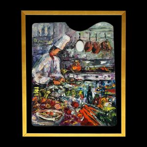 Palette Cuisine Chef 19.5 x15.5, Framed