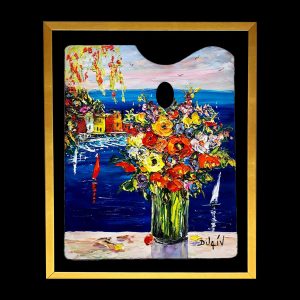 Palette creek flowers 19.5x15.5, Framed