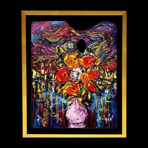 Night Flowers 19.5 x 15.5, Framed