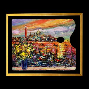 Palette Flowers Venice 15.5 x 19.5, Framed