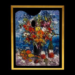 Palette Flowers and Fruits 19.5 x 15.5, Framed