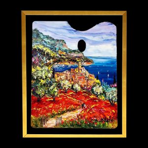 Palette Riviera Poppies 19.5 x 15.5, Framed
