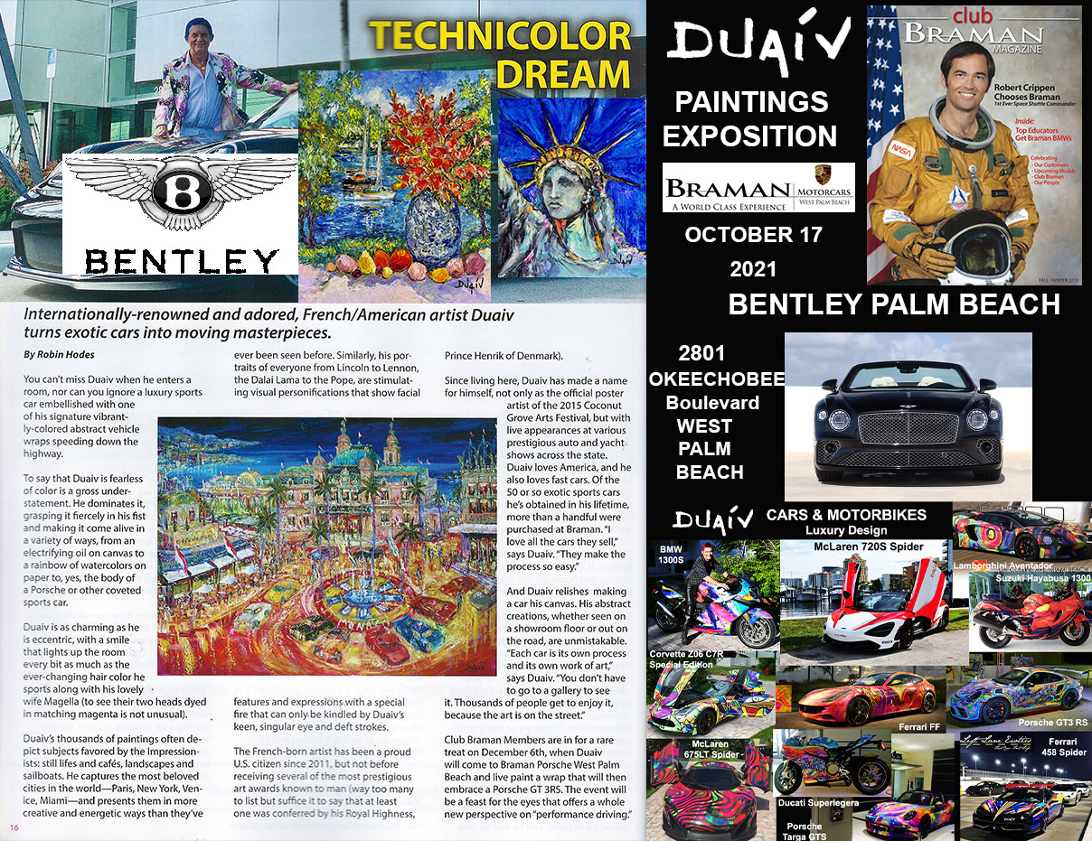 2021-10-17 - DUAIV Paintings Exposition, Braman Bentley, Palm Beach, FL
