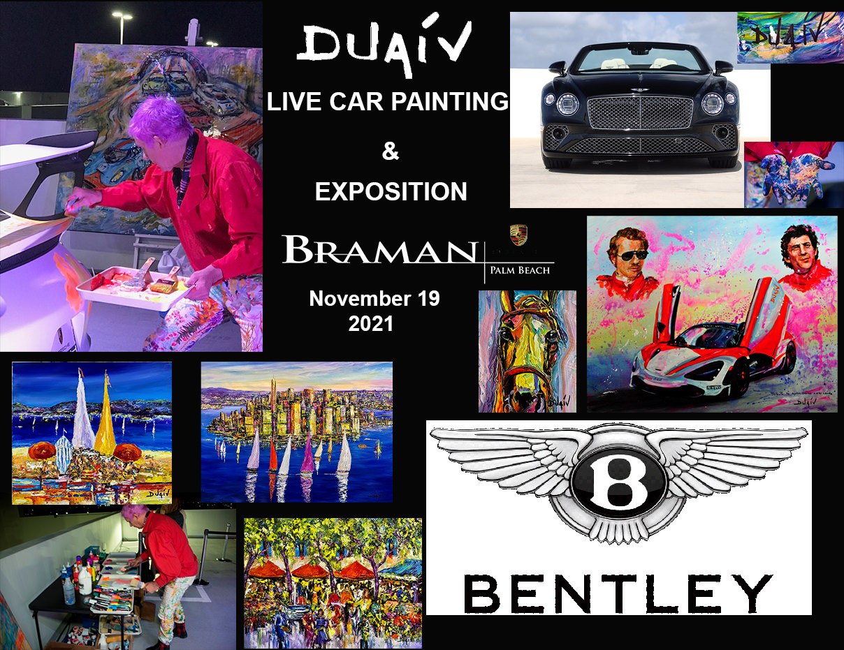 2021-11-19 - DUAIV Live Car Painting, Braman Bentley, Palm Beach, FL