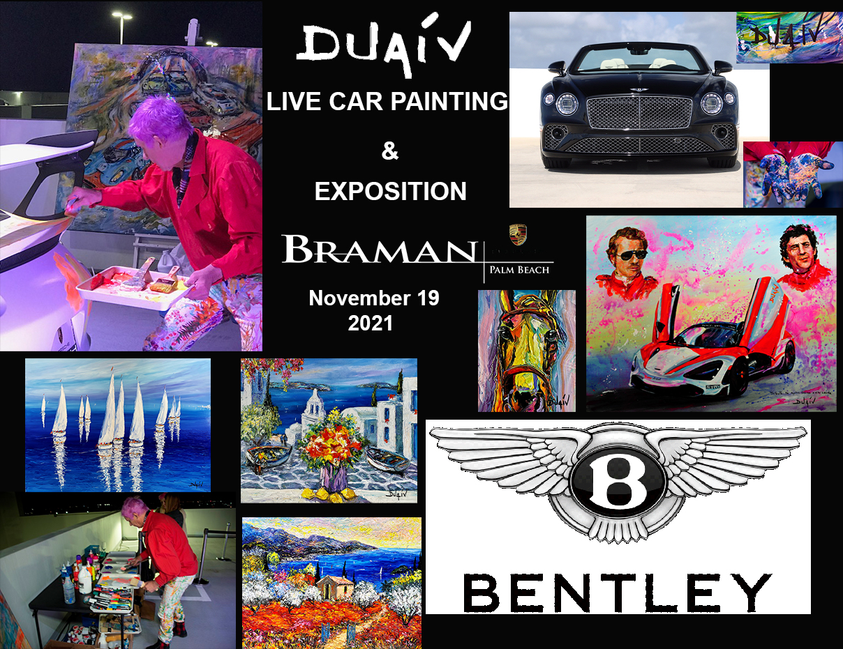 DUAIV Live Car Painting, Bentley Braman