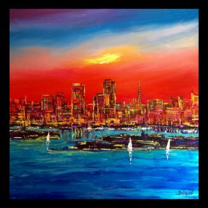 A Night in San Francisco 27.5 x 27.5