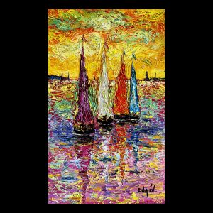 Au loin le phare 22.5 x 14