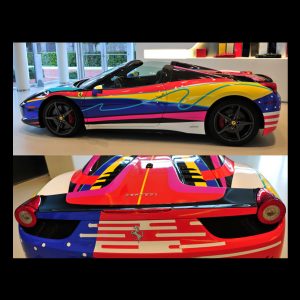 DUAIV Acrylic Light Art Painting Ferrari 458 Spider 22 x 28