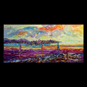 Les Quatre Barques 16 x 31