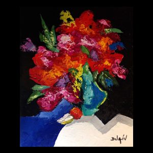 Modern Flowers 13.75 x 11