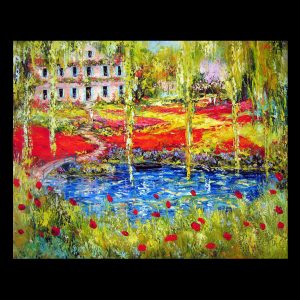 Monet Garden 24 x 30