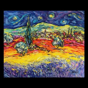 Multicolor Van Gogh 18.5 x 22.5