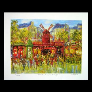 Paris Moulin Rouge 11 x 14.5