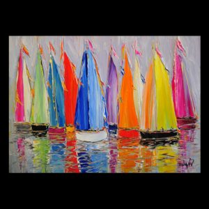 Voiles En Arc En Ciel 14.5 x 19.5