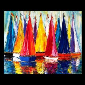 Voiles au Large 24 x 30