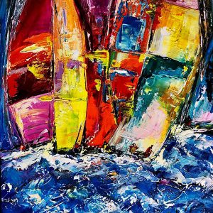 En Pleine Mer 21'' x 18''