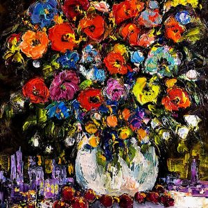 Fleurs Epaisseurs 21'' x 18''