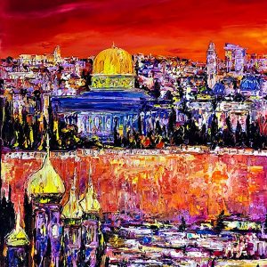 Jerusalem in Red 28'' x 22''