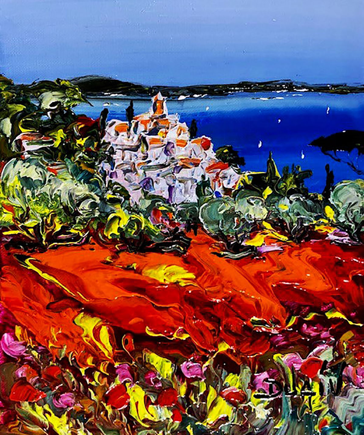 Red And Village 10.5'' x 8.5''