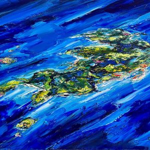 St Barth Abstract 19.75'' x 25.75''