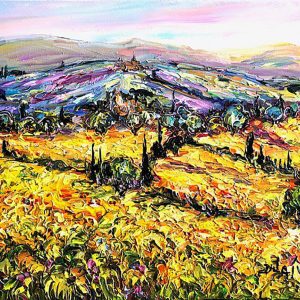Sunflowers And Toscany 13'' x 16''
