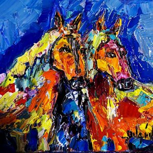 The 2 Horses 8'' x 10''