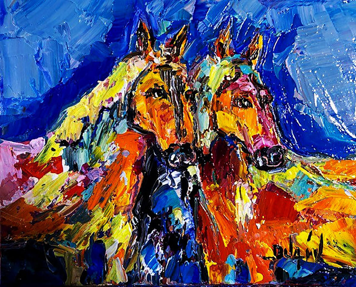 The 2 Horses 8'' x 10''