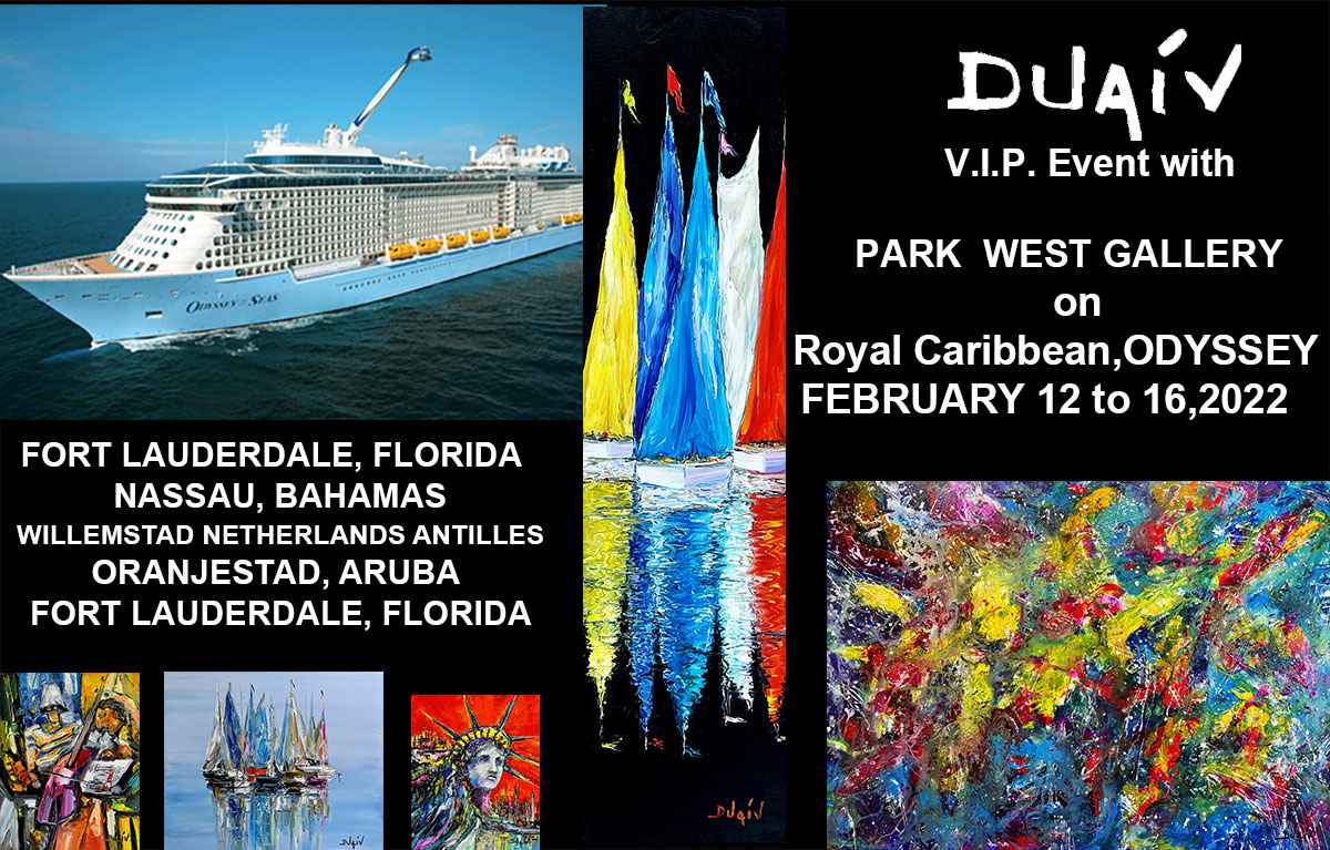 DUAIV V.I.P. Event with Park West Gallery, in Celebrity X Cruises, Constellation