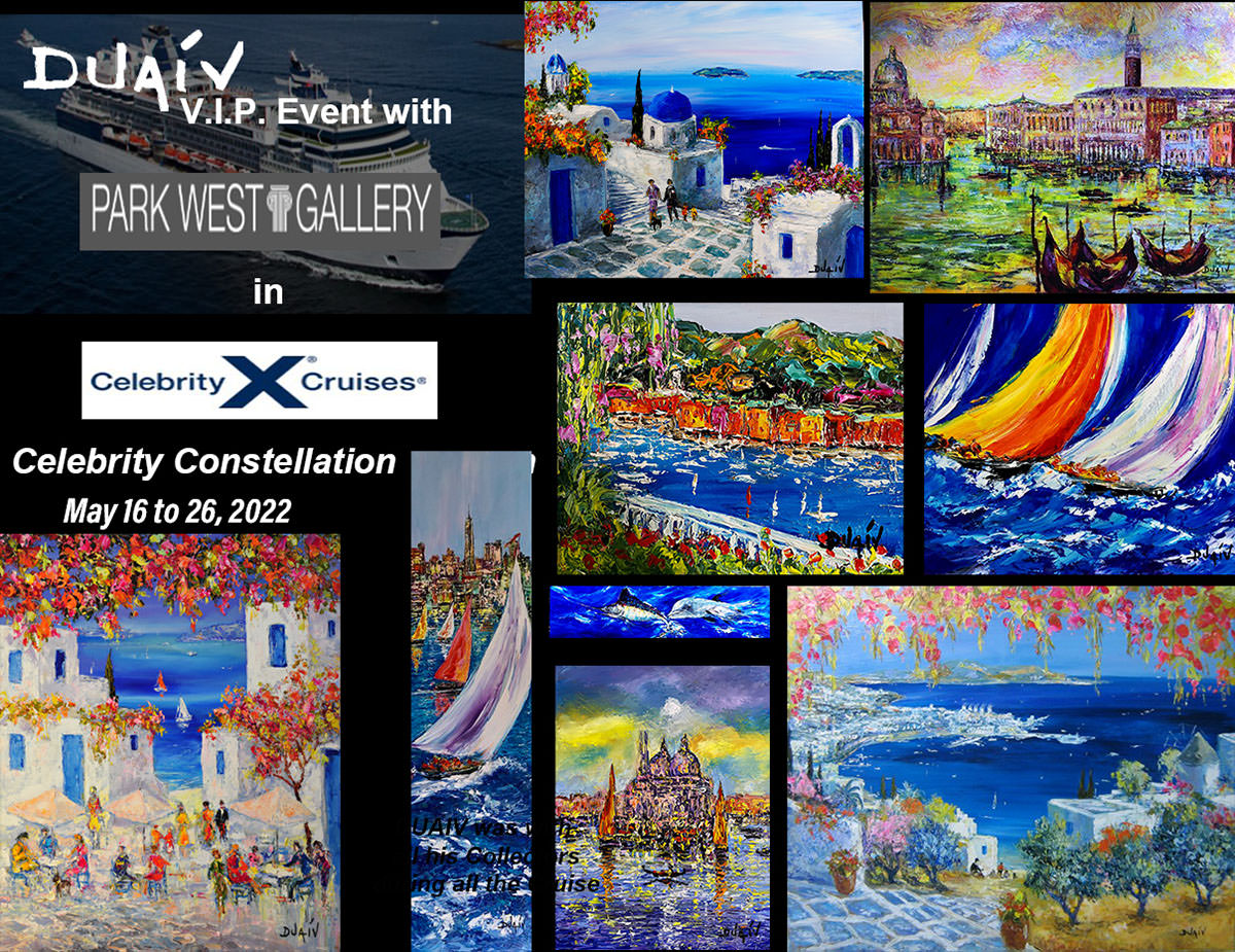 DUAIV V.I.P. Event with Park West Gallery, in Celebrity X Cruises, Celebrity Constellation
