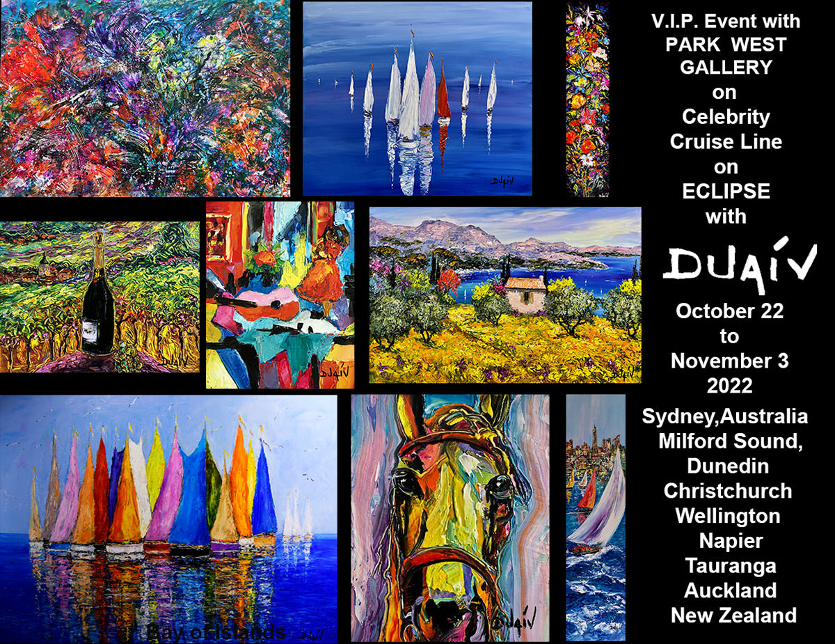 DUAIV V.I.P. Event with Park West Gallery, On Celebrety Cruise Line, Eclipse
