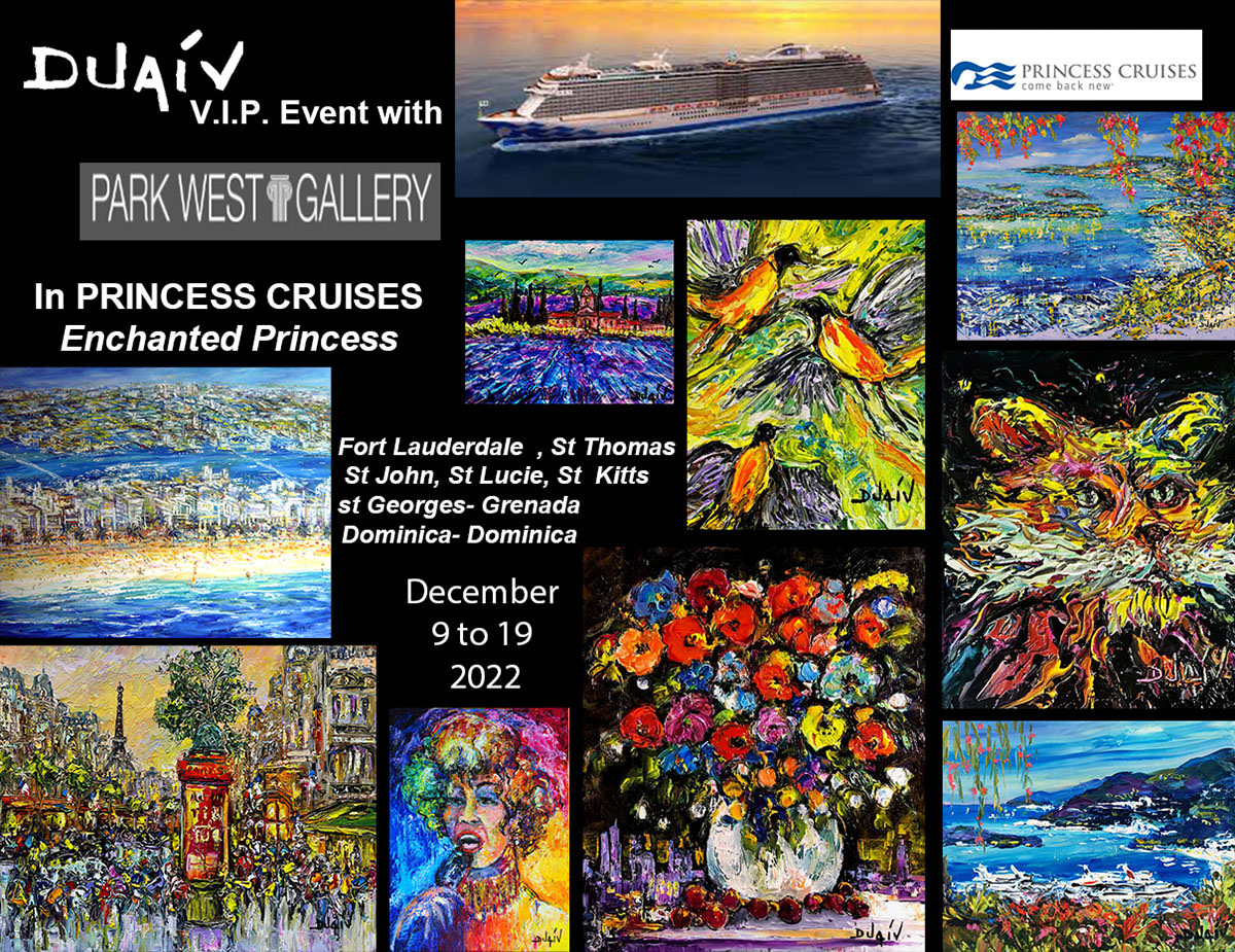 DUAIV V.I.P. Event with Park West Gallery, In Princess Cruises, Enchanrted Princess