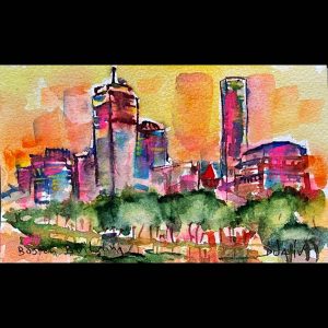 Boston Building<em>4.5'' x 7''</em>