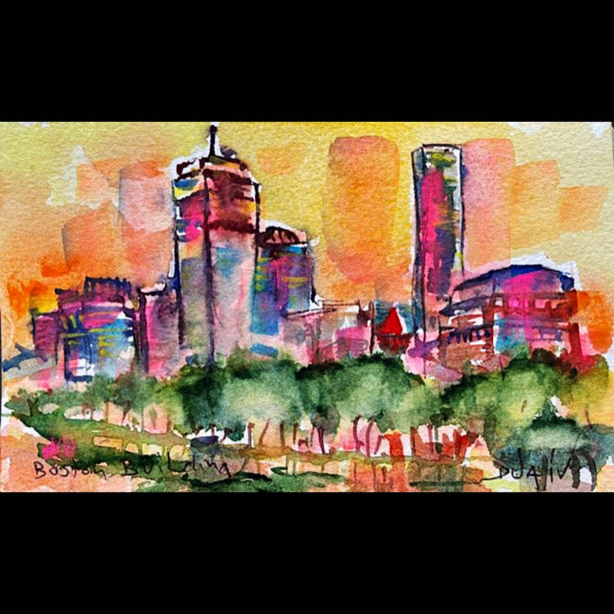 Boston Building<em>4.5'' x 7''</em>