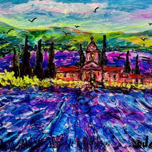 Clocher des Lavandes 8''x 10''