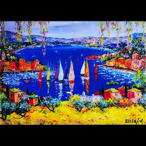 DUAIV Acrylic Light Art Painting - Como Douceur