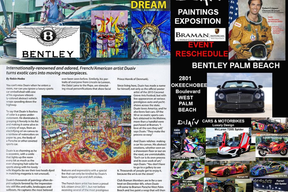 DUAIV Exposition for Bentley Palm Beach - Event Reschedule