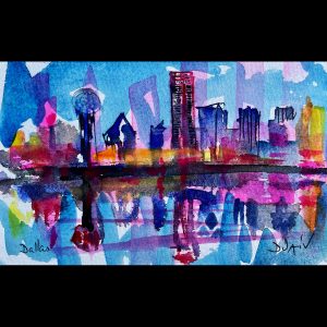 Dallas Abstract<em>4.5'' x 7''</em>