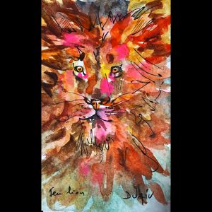 Feu Lion<em>7'' x 4.5''</em>