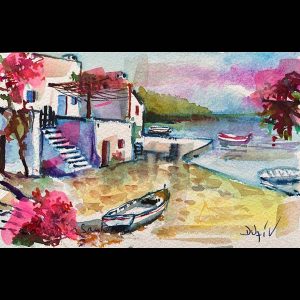 In Santorini<em>4.5'' x 7''</em>