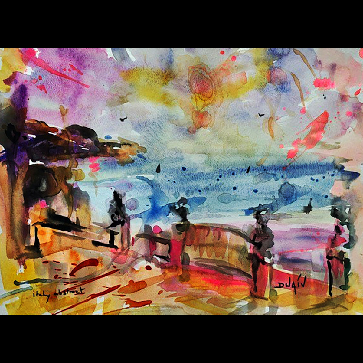 Italy Abstract 14'' x 18''