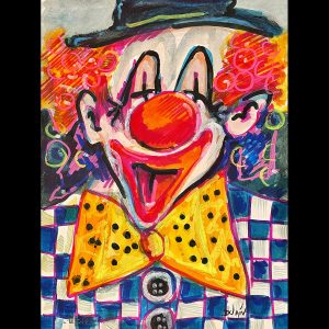Le clown 12'' x 9''