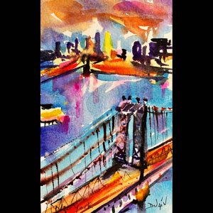 New York Abstract<em>7'' x 4.5''</em>