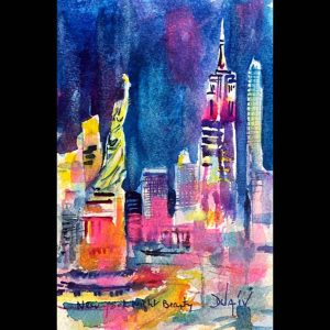 New York Night Beauty<em>7'' x 4.5''</em>