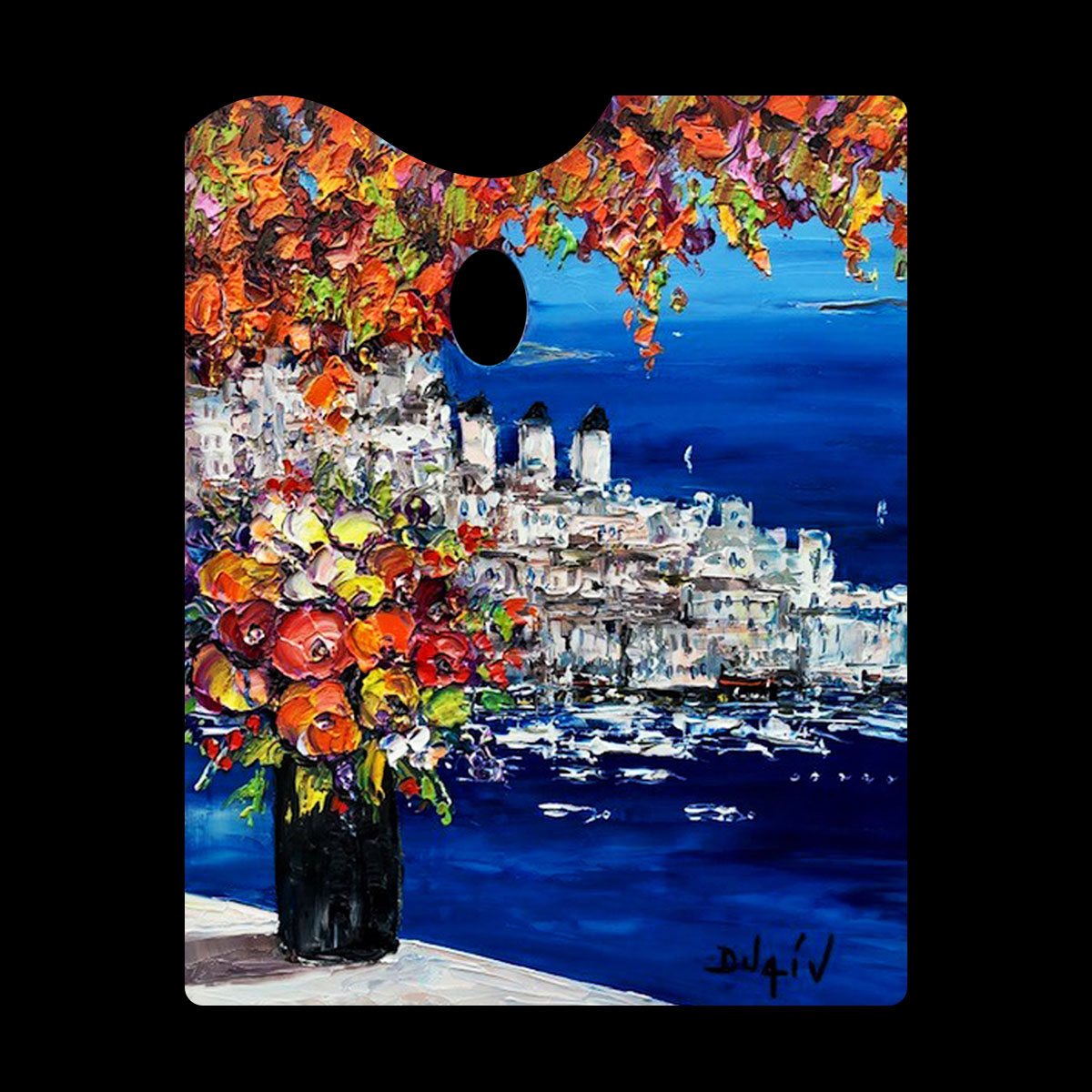 Palette Grece Flowers<em>19.5'' x 15.5''</em><em>Framed</em> - Image 2