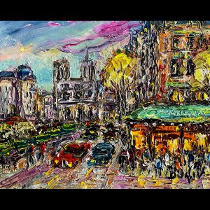 Paris Blvd St Michel 8'' x10''