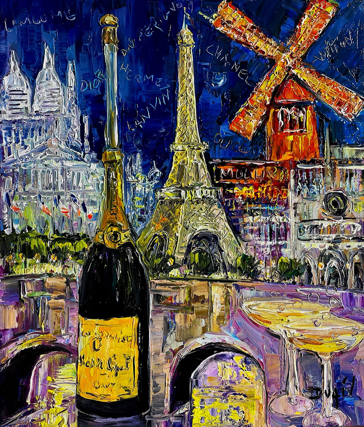 Paris Champagne 21'' x 18''