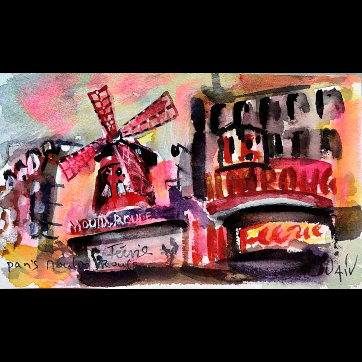 Paris Moulin Rouge 4.5'' x 7''