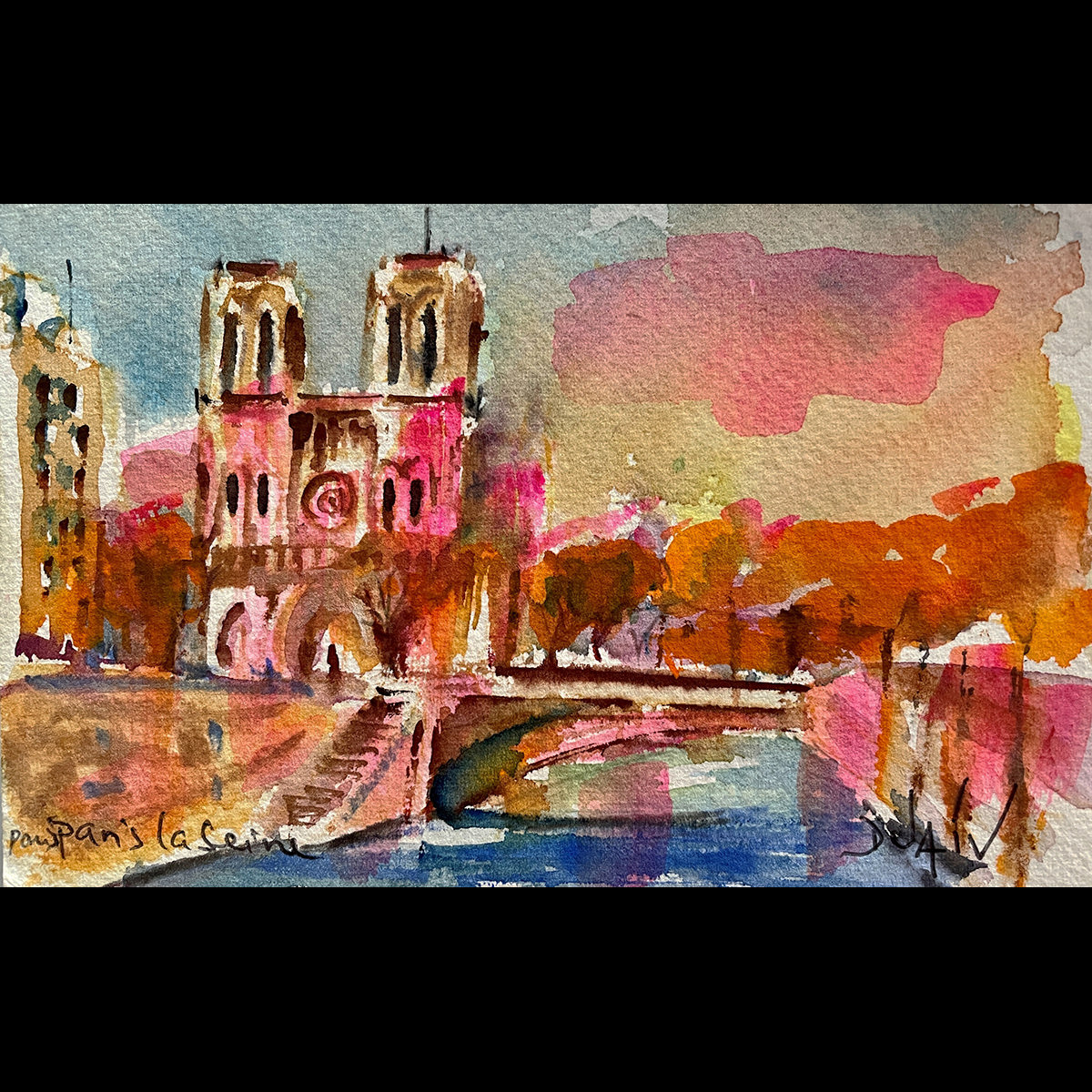 Paris Paris la Seine 4.5'' x 7''